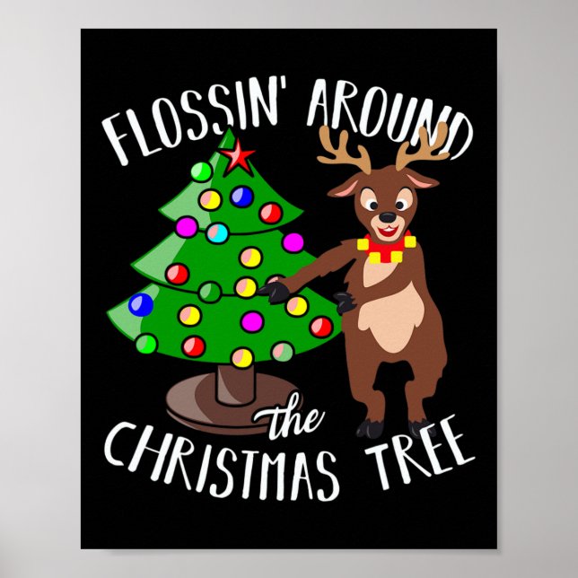 Flossin Round, Julgran-renen, blomning Poster (Framsidan)