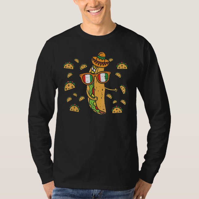 Flossing Taco Dance Cinco De Mayo Floss Mexican Fo T Shirt (Framsida)