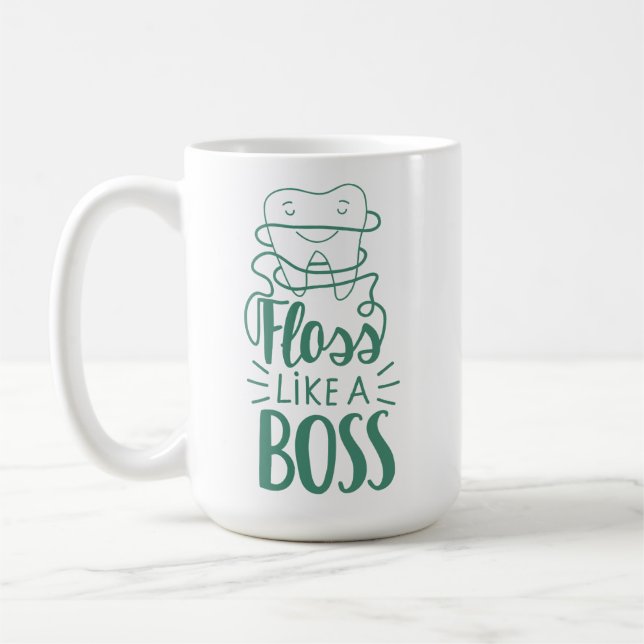 Flossnågot liknande en chef kaffemugg (Vänster)