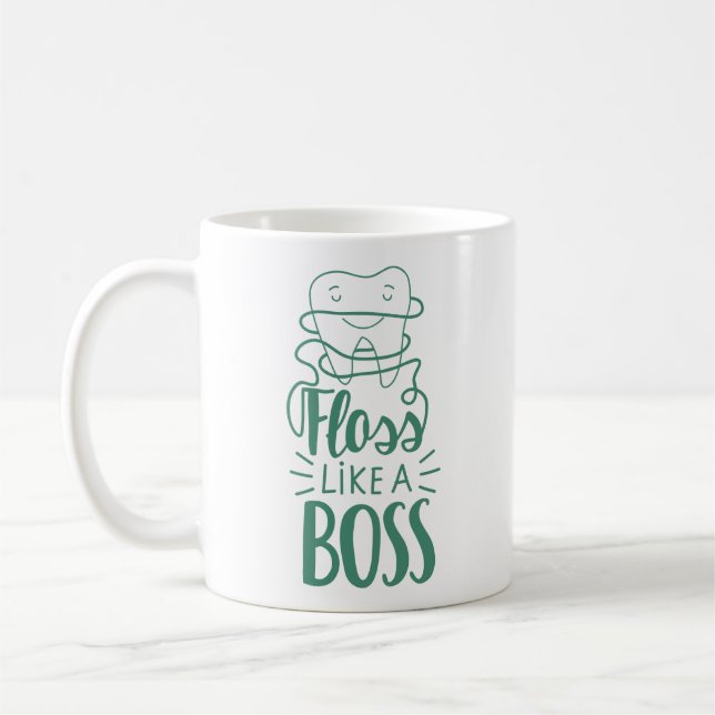 Flossnågot liknande en chef kaffemugg (Vänster)