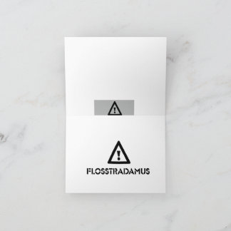 FLOSSTRADAMUS-gratulationskort Kort