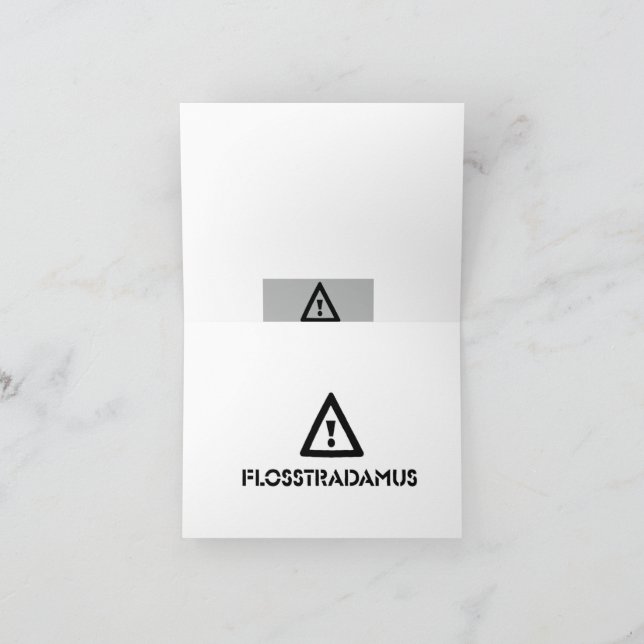 FLOSSTRADAMUS-gratulationskort Kort (Inuti)