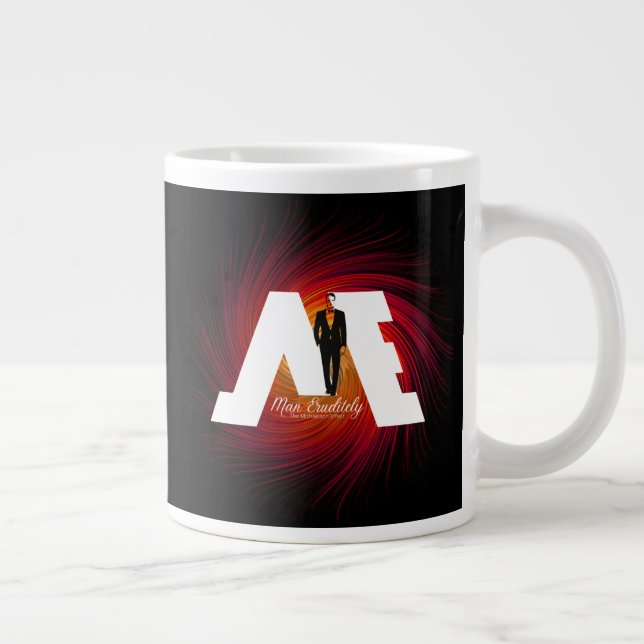 FloState Design "ME" Man avfyrar Spiral Mugg Jumbo Mugg (Höger)