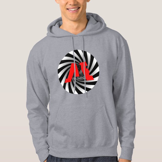FloState Design "ME" Man Eruditely Center Spiral2 Hoodie (Framsida)