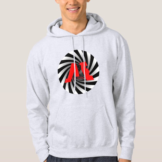 FloState Design "ME" Man Eruditely Center Spiral3 Hoodie (Framsida)