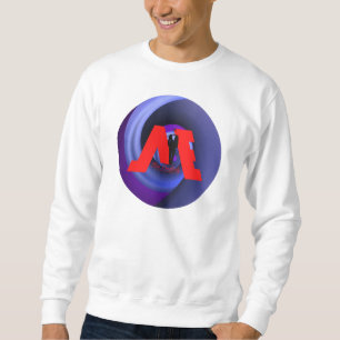 FloState Design "ME" Man Eruditely Lila Vortex2 Lång Ärmad Tröja