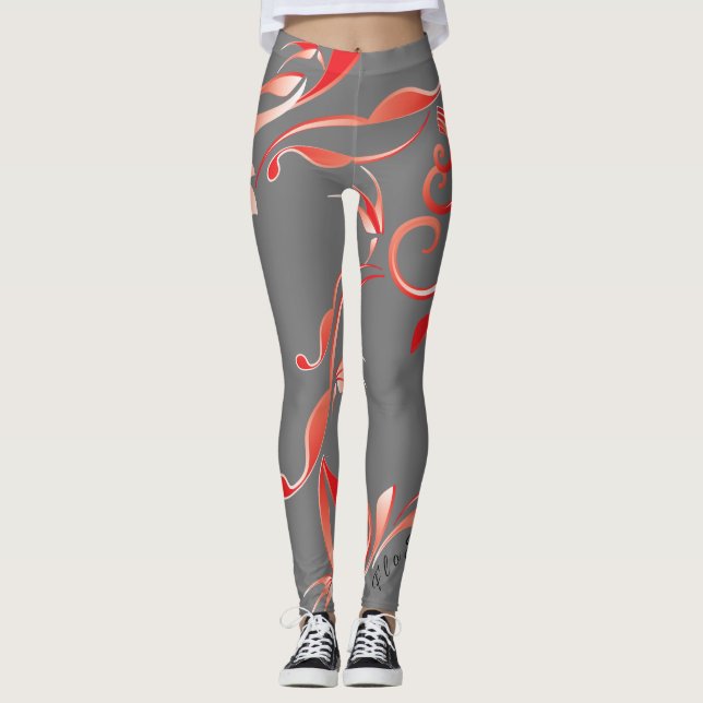 FloState-dragon över alla skrivarkopplingar Leggings (Framsida)
