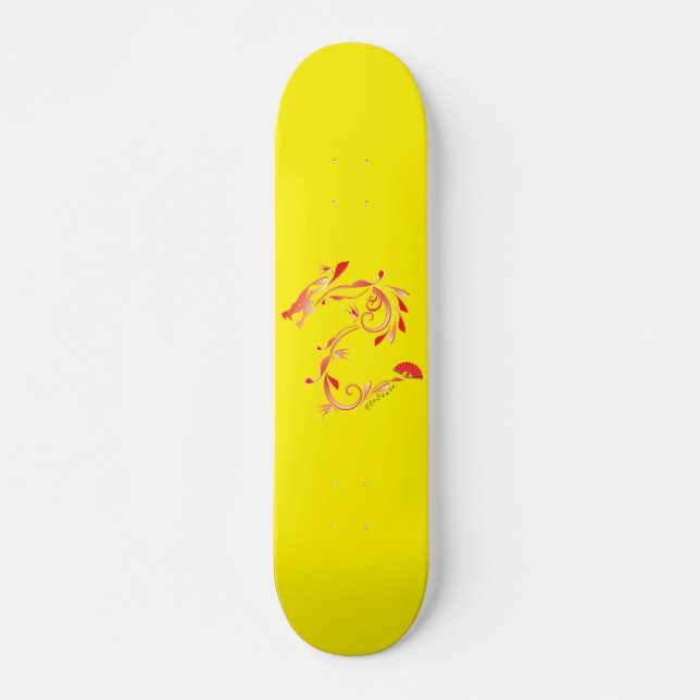 FloState Dragon Skateboard Deck (Framsida)