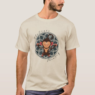 FloState som mediterar apamanar T-tröja T Shirt