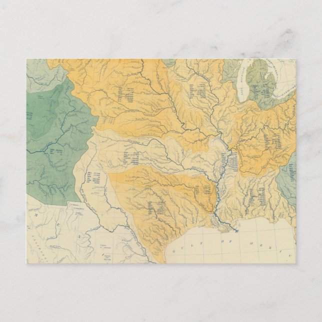 Flosystem i USA Vykort (Framsida)