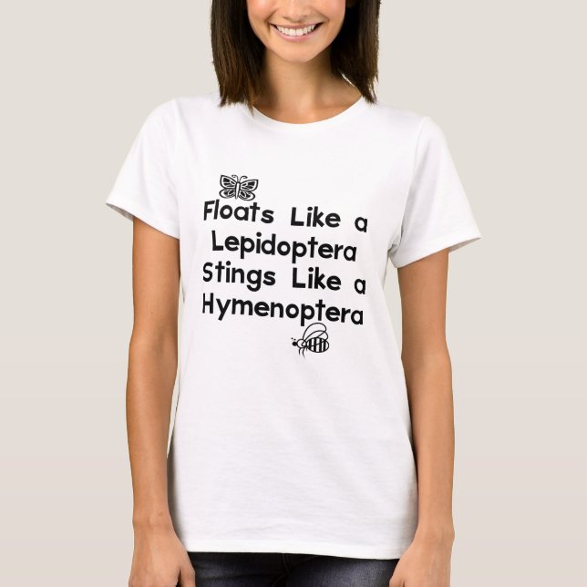 FlöteLepidoptera Tee Shirt (Framsida)