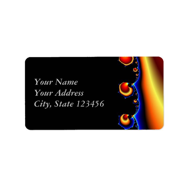 Flotsam Goodega - Fractal Adressetikett (Framsidan)