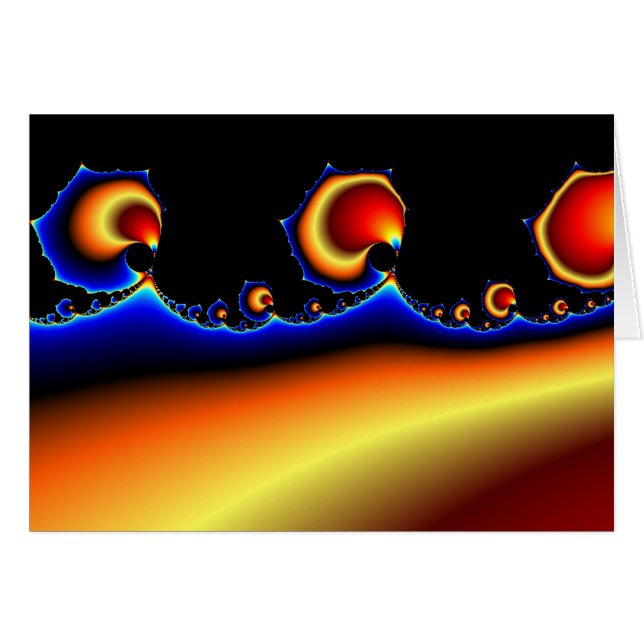 Flotsam Goodega - Fractal Hälsningskort (Framsidan Horizontal)