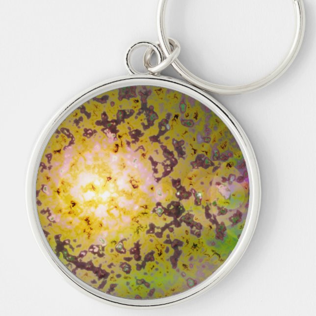 Flotsam Keychain Rund Silverfärgad Nyckelring (Framsidan)