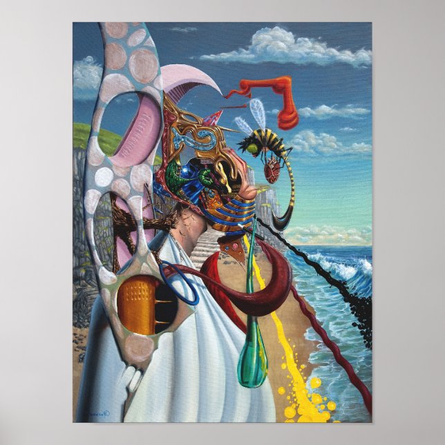 Flotsam Man. Olja på Canvas. från Gary Dorking Poster (Framsidan)