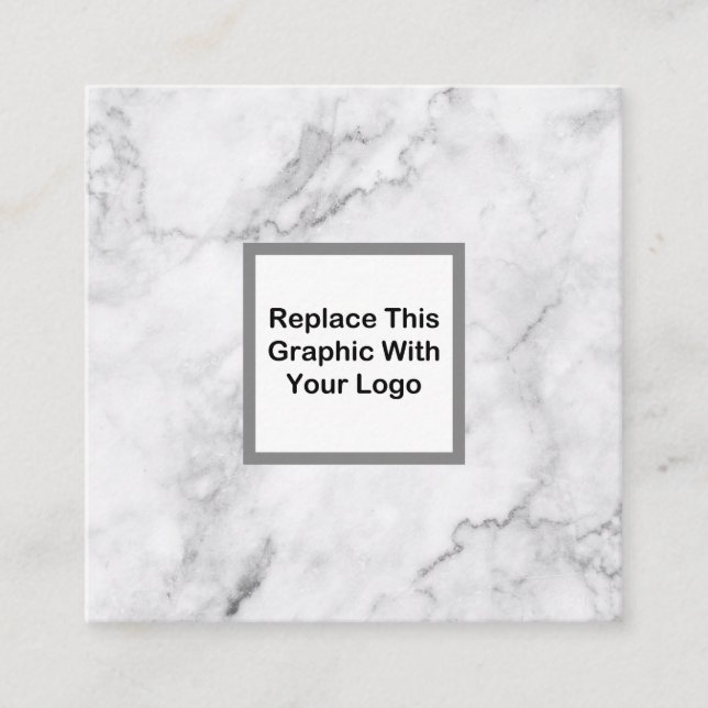 Flott affärslogotypdesign fyrkantigt visitkort (Framsida)