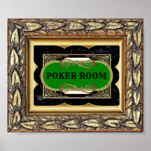 Flott affisch för pokerrumdekor