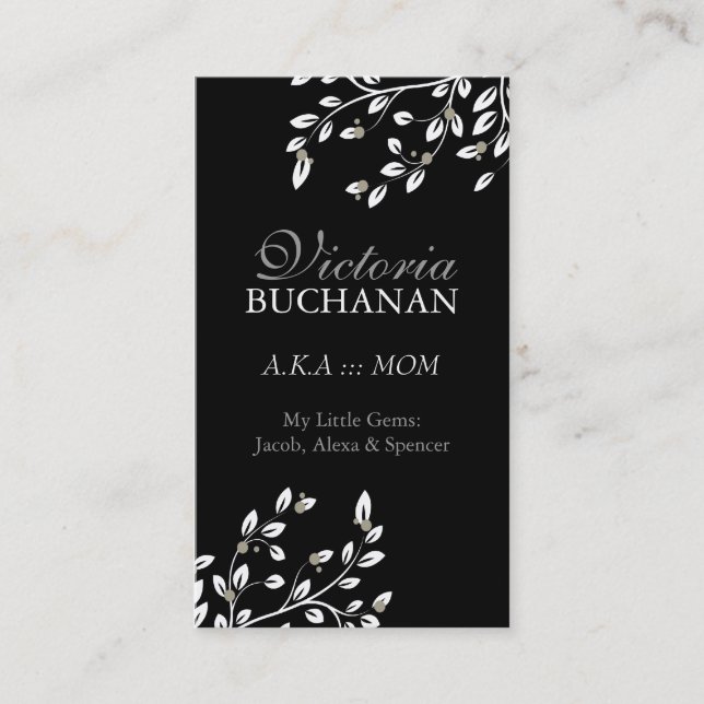 Flott blom- mammakort (Framsida)