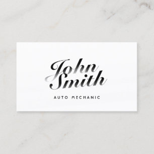 Flott Calligraphic Auto mekanikervisitkort Visitkort