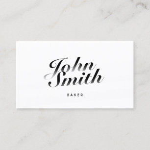 Flott Calligraphic bagarevisitkort Visitkort