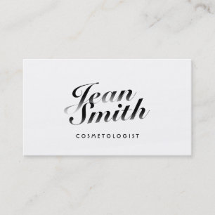 Flott Calligraphic Cosmetologistvisitkort Visitkort
