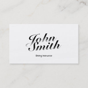 Flott Calligraphic dykningvisitkort Visitkort