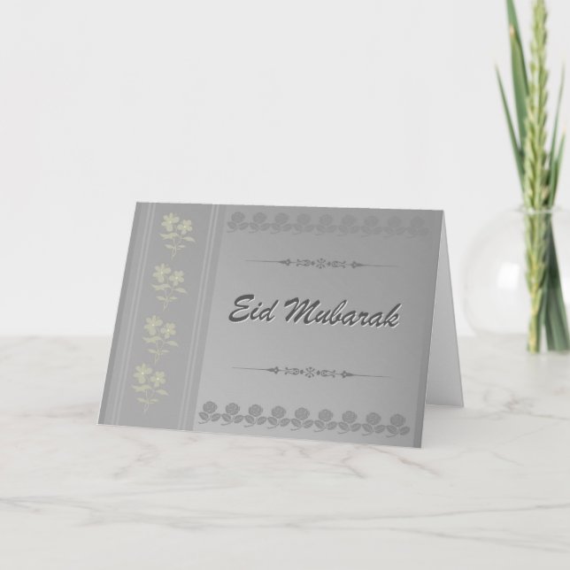 Flott & chic Eid Mubarak kort (Framsida)