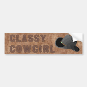 Flott CowGirlBILDEKAL Bildekal