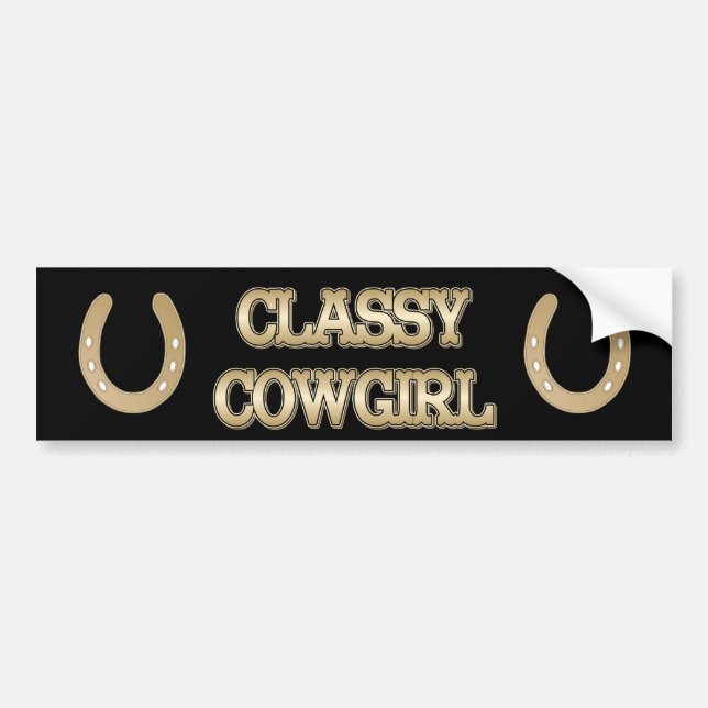 Flott CowGirlBILDEKAL Bildekal (Framsidan)