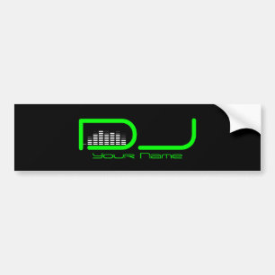Flott DJ-bildekal med utjämnaredesign Bildekal