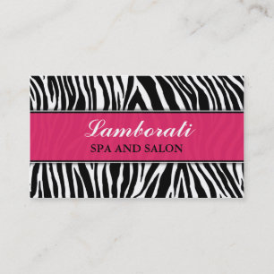 Flott elegant modern mode för zebra tryck visitkort