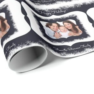 Flott familjjul som slår in papper ditt foto presentpapper