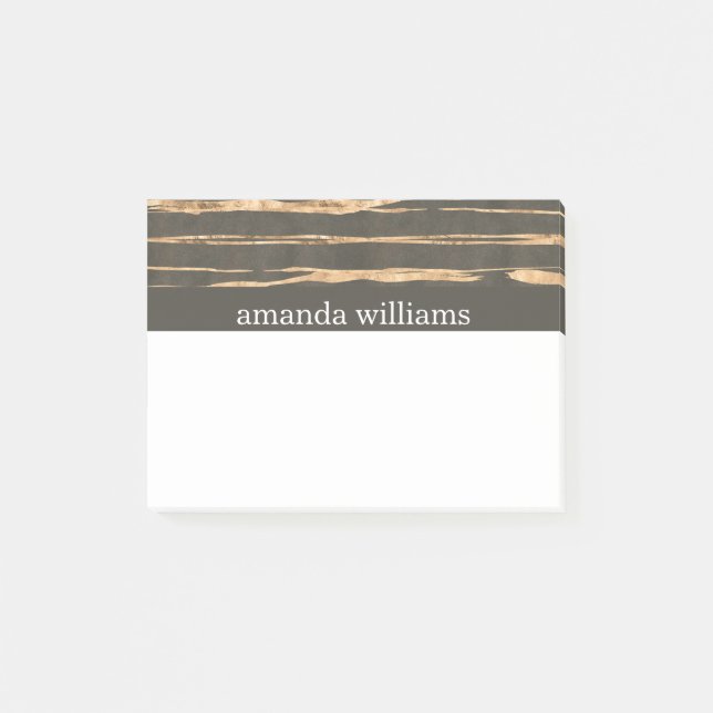 Flott Fauxguld omkullkastar professionellen Post-it Block (Framsida)