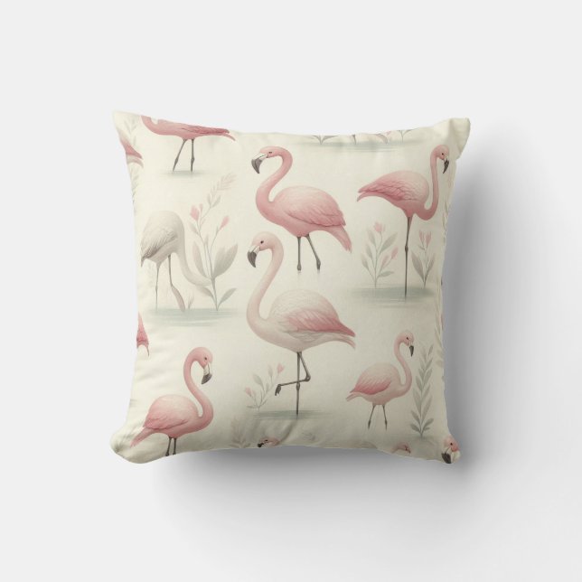 Flott Flamingo Kudde (Framsida)