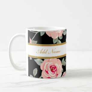 Flott floraMonogramkaffe koppar