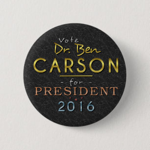 Flott för guld för Ben Carson president 2016 sva Knapp