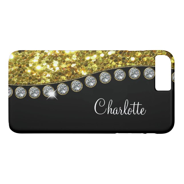 Flott glamorös Bling design Case-Mate iPhone Skal (Baksida (horisontal))