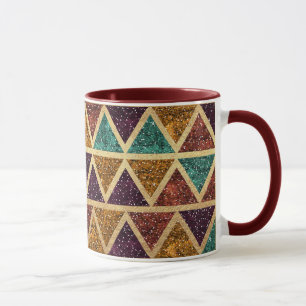 Flott glittertriangelguld omkullkastar mugg
