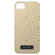 Flott guld- greknyckelpersonlig