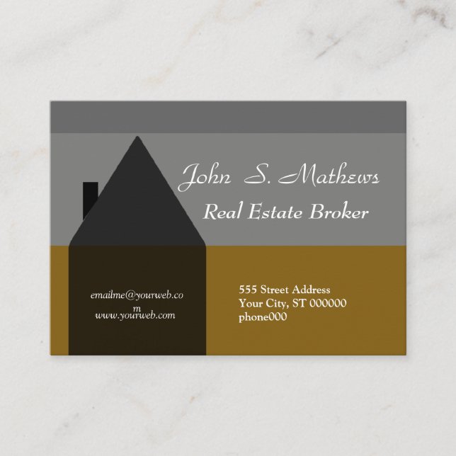 Flott hemförsäljningfastighetsmäklare för Maxi Visitkort (Framsida)