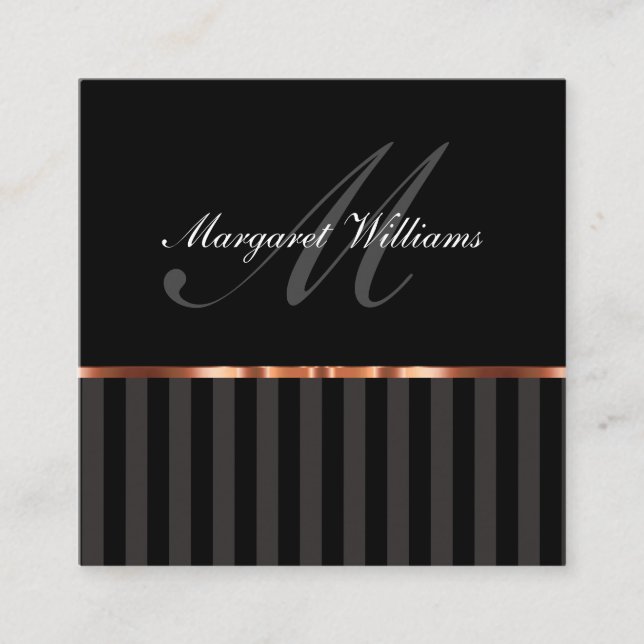 Flott konsulentprofessionell fyrkantigt visitkort (Framsida)