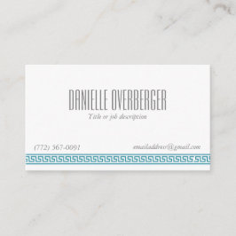 Flott kvinna för krickagreknyckel visitkort