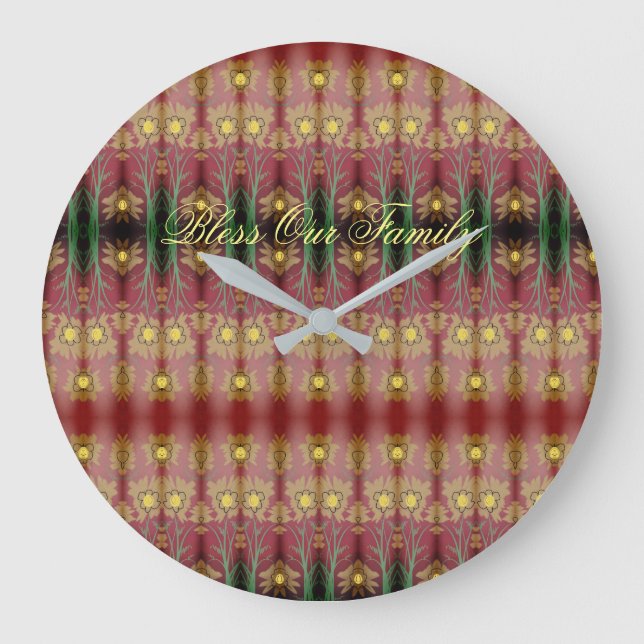 Flött lås med lös familjetext stor klocka (Framsida)