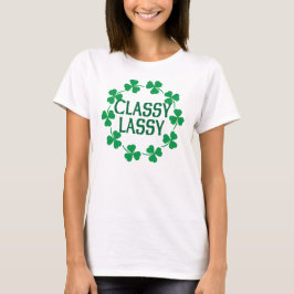 Flott Lassy ShamrocksT-tröja T-shirt