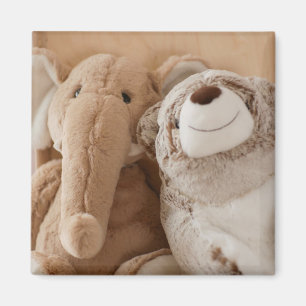 Flott leksak- och nallevänner för elefant magnet