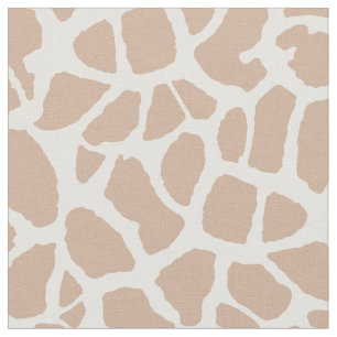 Flott ljust - brun girafftryckMonogram och namn Tyg