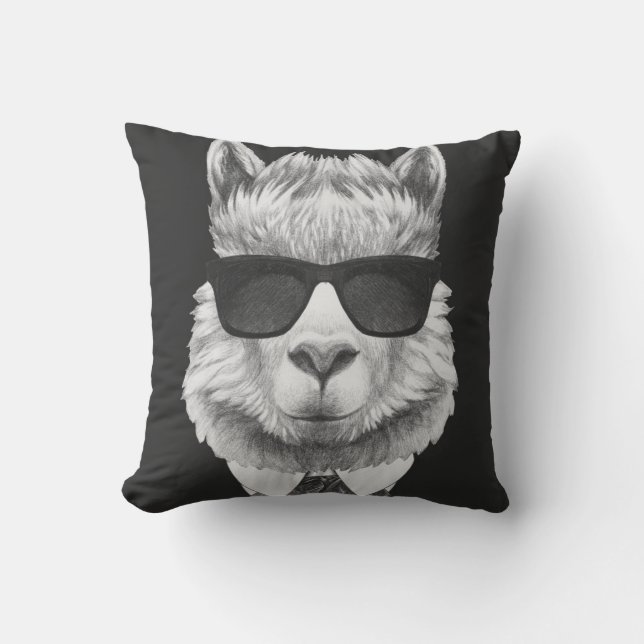 Flott Llama Kudde (Framsida)