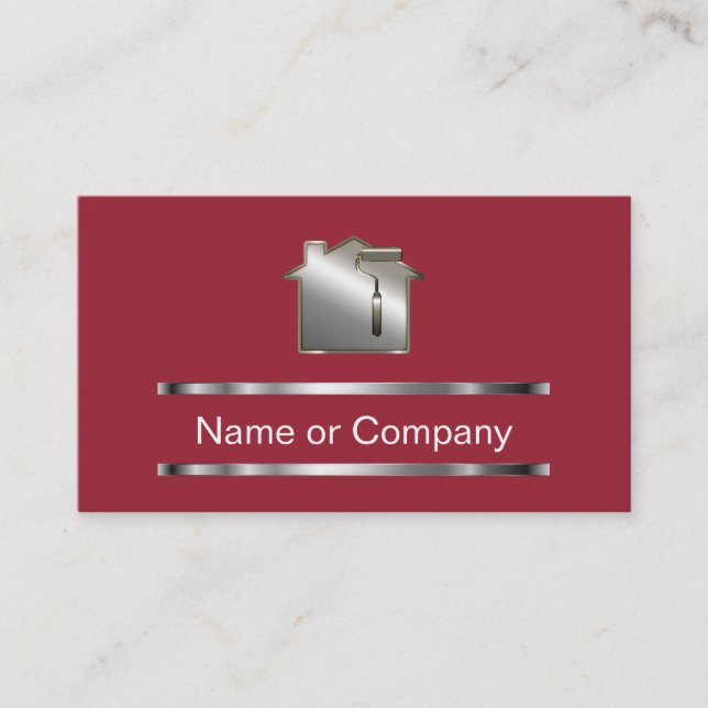 Flott målarevisitkortar visitkort (Framsida)