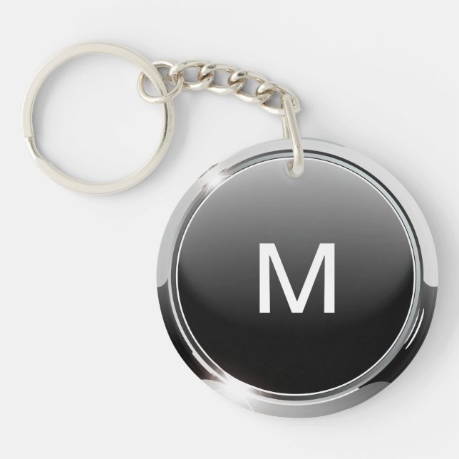 Flott manar Monogram Keychain (Framsidan)
