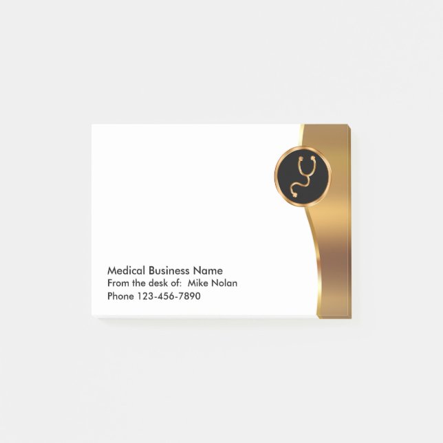 Flott medicinskt tema post-it block (Framsida)